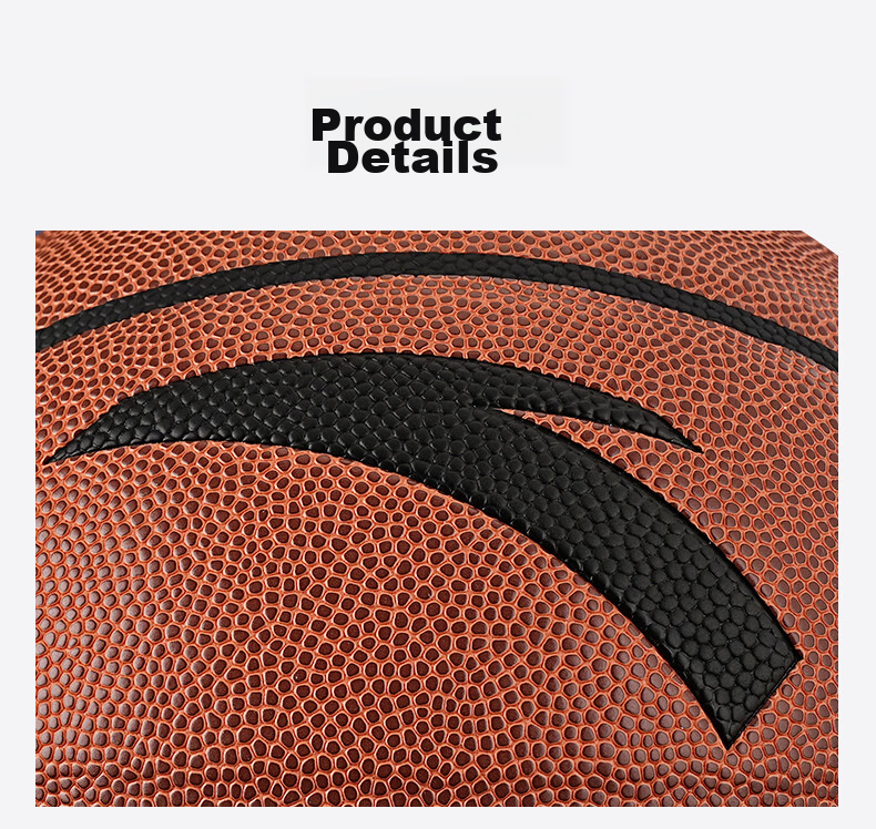ANTA Basketball Size 7 Standard College League CUBA PU Wear-Resistant Indoor Outdoor Adult Basketball Red Brown 23