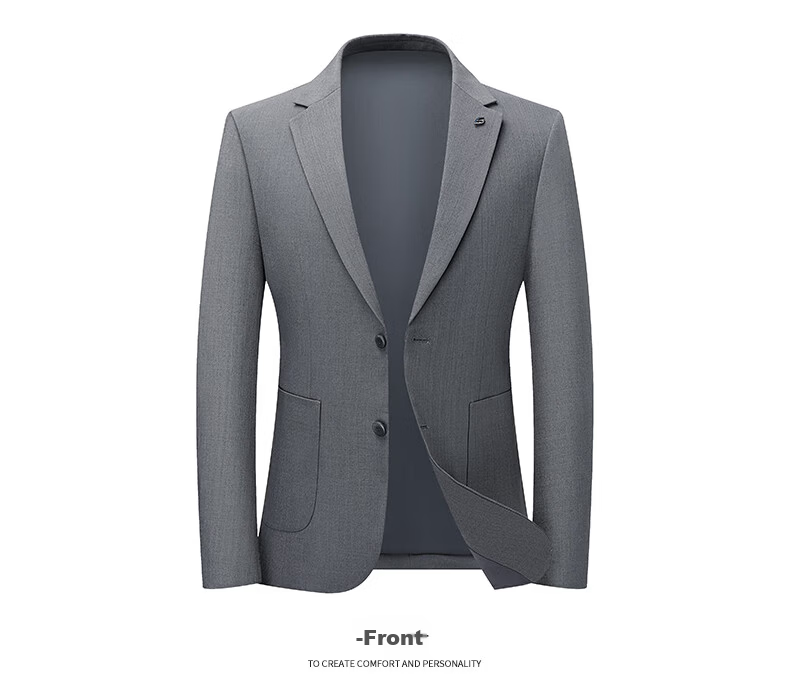 SHANSHAN Men's Spring Casual Simple Versatile Business Fashion Suit Jacket Professional Commuter Blazer Single-Breasted 22