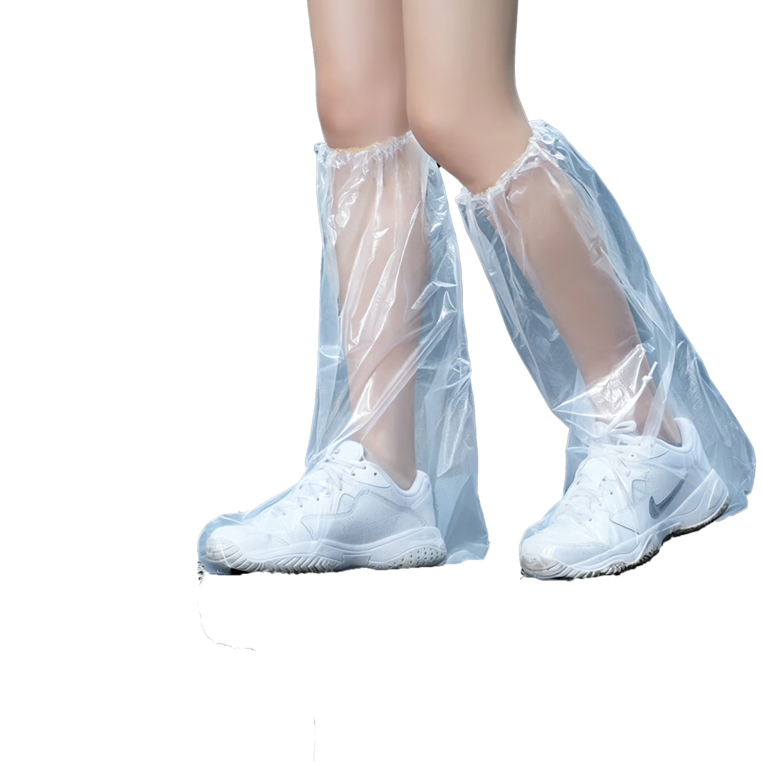 Qihaiqiu Disposable Rain Shoe Covers Unisex Thickened Wear-Resistant Outdoor Hiking Waterproof Non-Slip Foot Covers 30-Pack