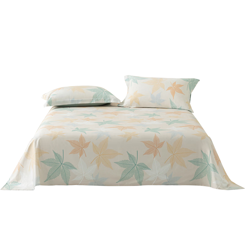 Mercury Home Textile 100% Cotton Single Bed Sheet, Pure Cotton Bed Cover, Bedding Set, King Size 1.8x2m Double Bed
