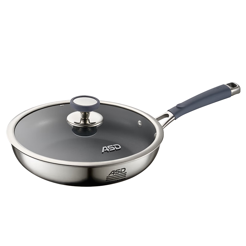 ASD 28cm Non-Stick Titanium Coating Frying Pan, Fluorine-Free, Pre-Seasoned Steak and Breakfast Skillet Z3
