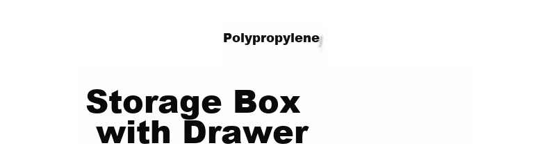 MUJI Polypropylene Storage Box Drawer Type Horizontal Large Semi-Transparent 1
