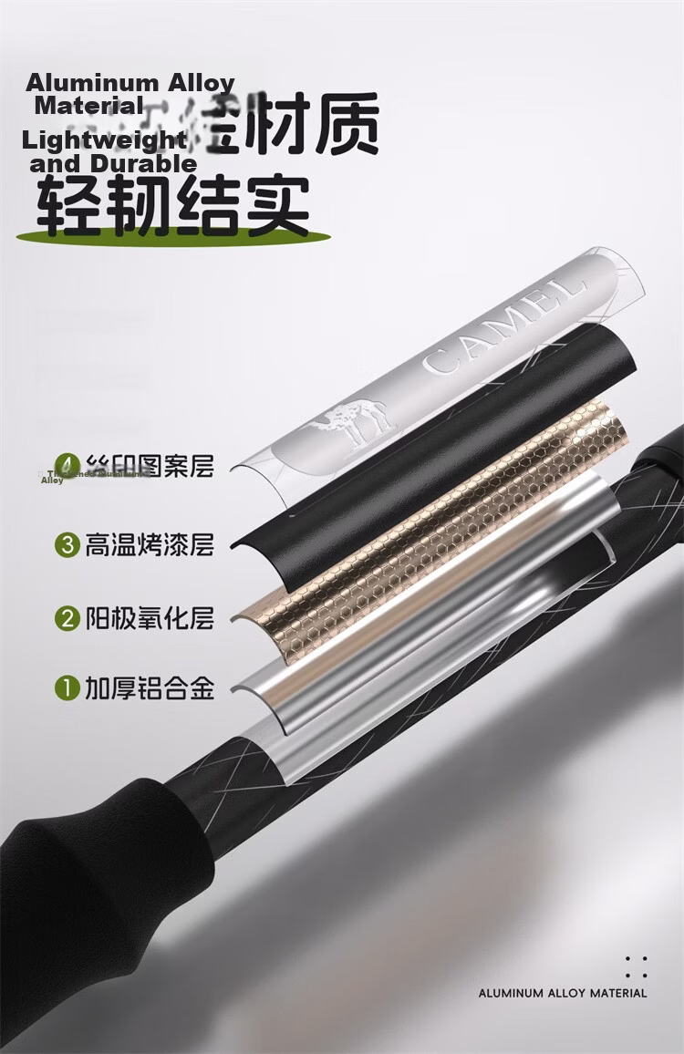 CAMEL Professional Outdoor Hiking Pole Ultra-Light Telescopic Folding Trekking Stick 174BABP672 Violet 6