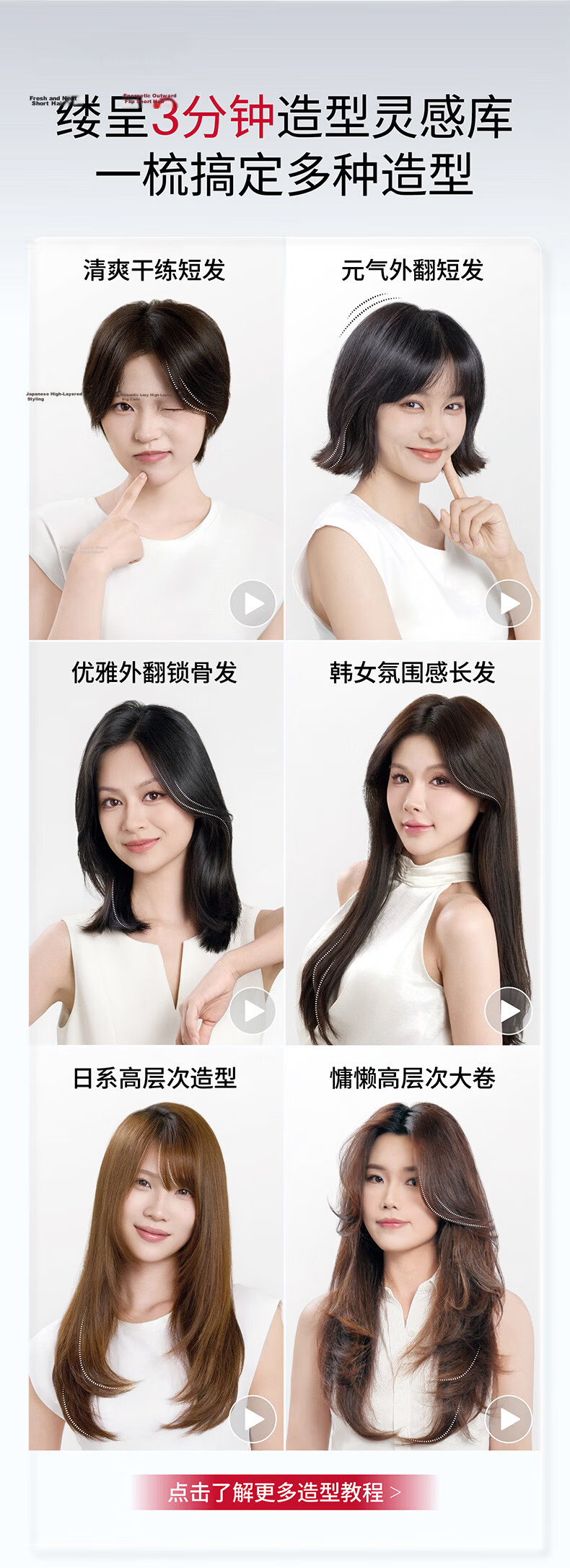 Lucheng [Recommended by Song Yi] Wireless and Wired Dual-Effect 2nd Generation | Thermal Balance Hair Straightening Brush with Negative Ions, Damage-Free High-Volume Hair Clip, Curling Iron, Flat Iron 17