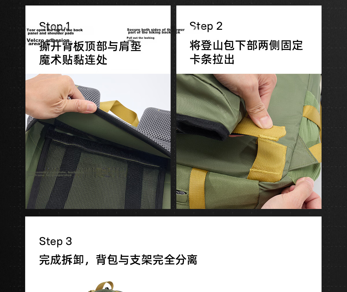 CAMEL Outdoor Hiking Backpack Waterproof Sports Backpack for Men and Women Travel Trekking Mountaineering Bag 2S04001A Advanced Gray 13