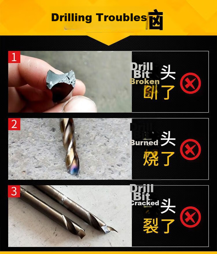 Yanran Triangle King Drill Set High Hardness Tile Drill Bits [4mm] 6 Pieces 3