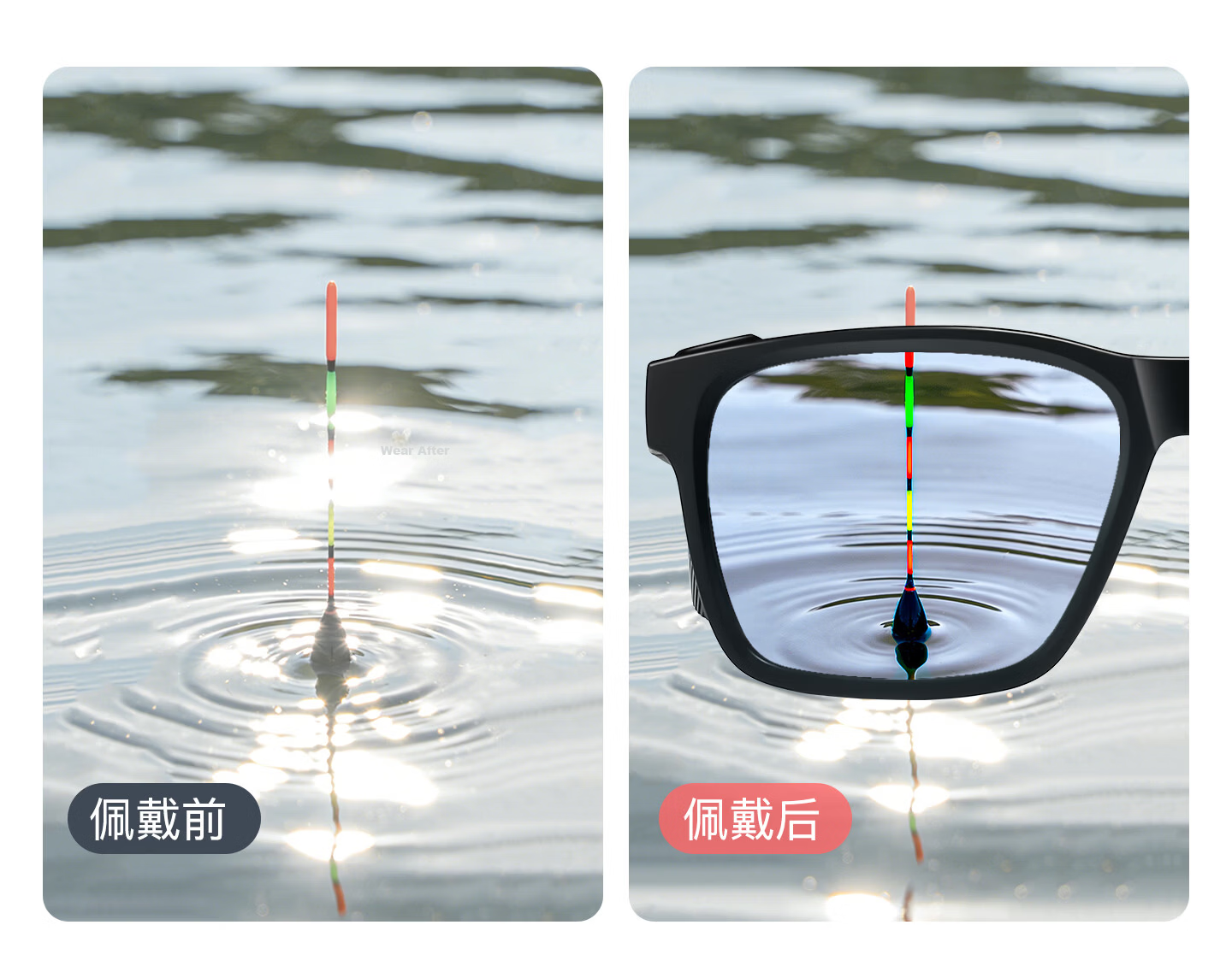CAPONI German Imported Polarized Fishing Sunglasses HD Float Viewing Men's Cycling Sports UV Protection Sunglasses 10