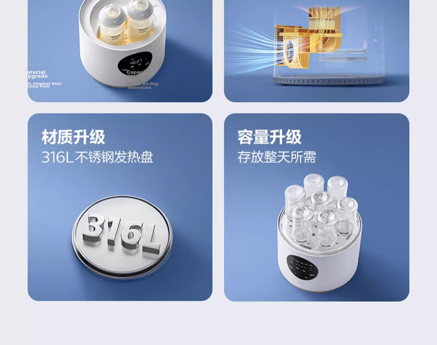 Philips Avent Baby Bottle Steam Sterilizer Dryer Warmer All-in-One Thermostatic Milk Warmer 4