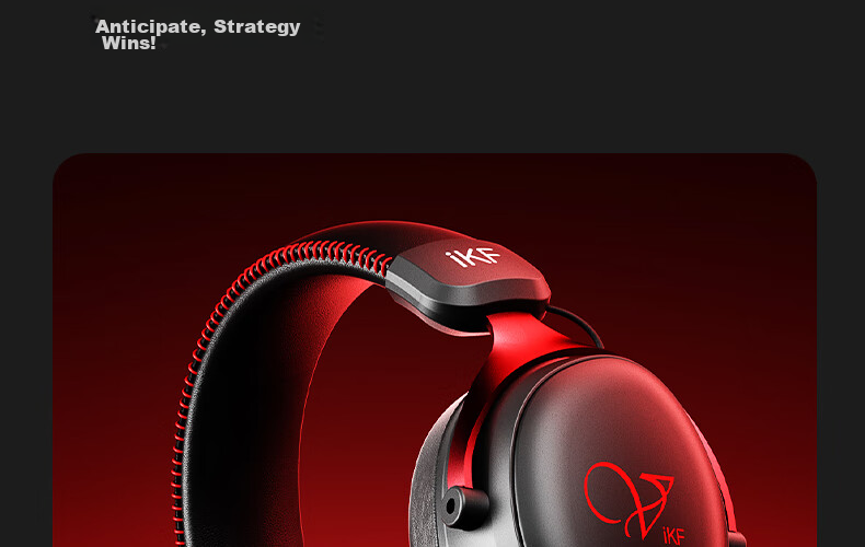 IKF V11 S USB Wired Gaming Headset Over-Ear Esports Headphones Wired Microphone 7.1 Surround Sound FPS Positional Audio Valorant Delta Smoke Gray 11