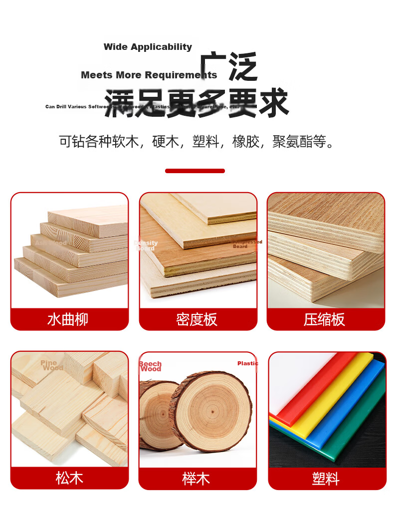 GeeLii Ziluo Drill Plastic Wood Board Hole Punching Tool Extended Woodworking Drill Bit 28mm 56038 2