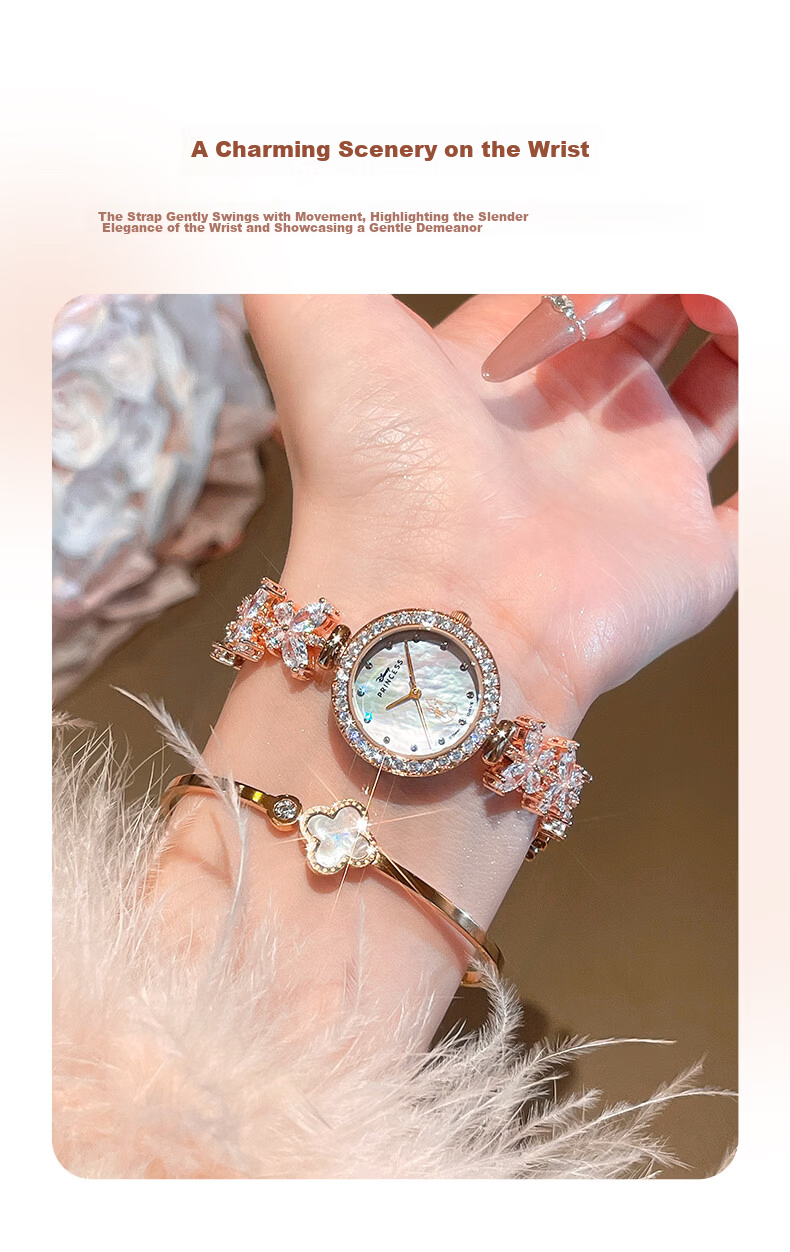 Disney Dream Butterfly Women's Watch 2026 New Quartz High-End Niche Bracelet Watch Birthday Gift for Girlfriend 4