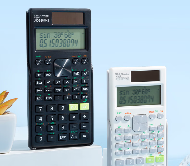 M&G Stationery 82MS Dual Power Scientific Calculator for Middle and High School Students ADG981N2 Black 5