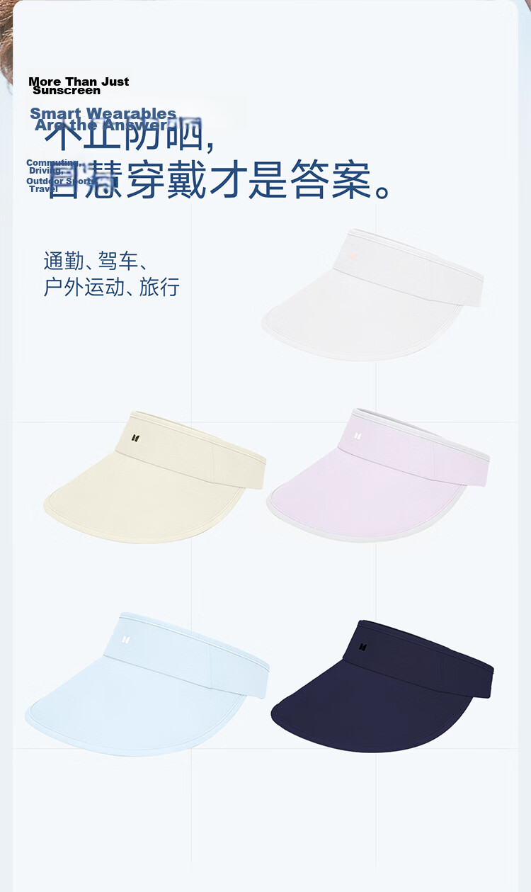 Moxun [Zhao Lusi Same Style] Wide Brim Open Top Sun Protection Hat for Women 2026 New Outdoor Cycling Sunshade Cap 2