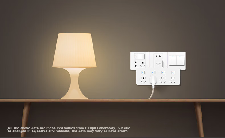 Delipow Socket, Adapter Plug/triangle-Shaped One-To Multifunctional/distributed Control Switch/wireless Conversion Socket 13