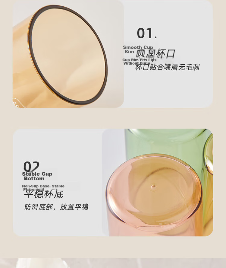 Ecoco Transparent Couple Toothbrush Cup Toothpaste Storage Box Student Toothbrush Holder Luxury Black 12