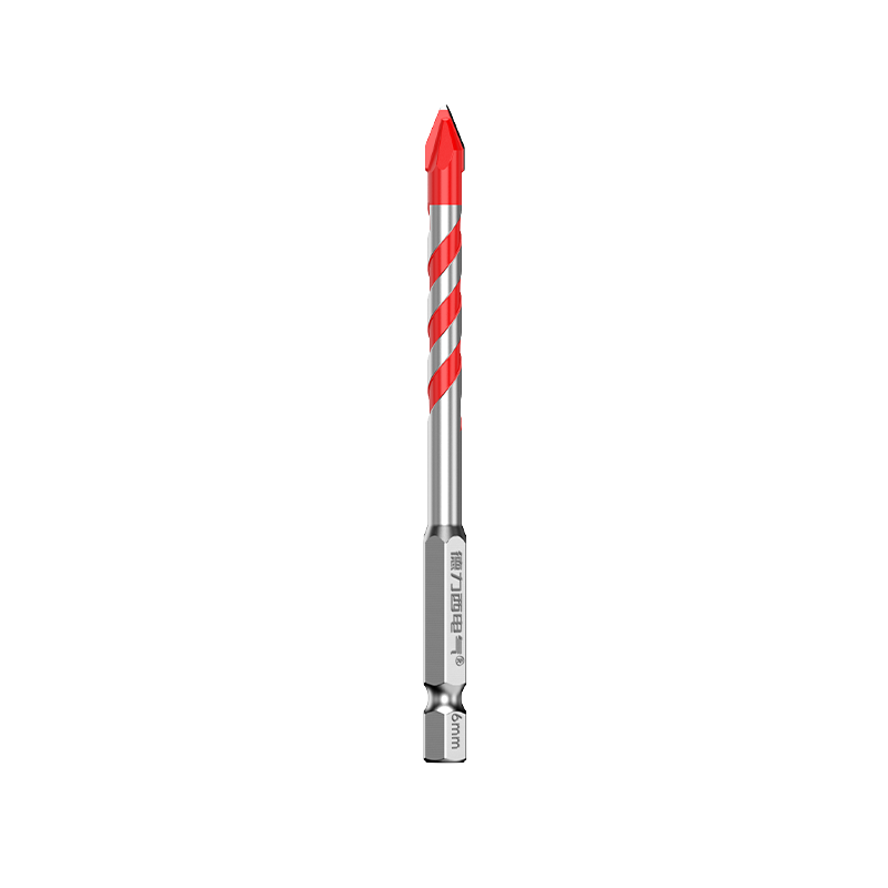 DELIXI ELECTRIC Multifunctional Eccentric Concrete Triangle Drill Bit Super Hard Alloy Angled Tile Drill Bit 6/6/8/8mm