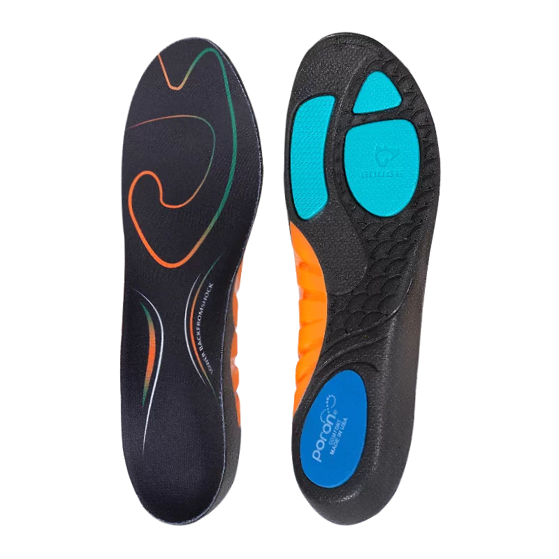 Gouge Whale Mat Professional Arch Support Insoles, Flat Foot Correction Insoles, Black, Size 45-46, 1 Pair