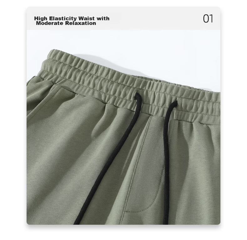Baleno Men's Shorts, Summer Heavyweight Pure Cotton Casual Versatile Five-Point Pants, Loose-Fitting Large Size Breathable Sports Mid-Length Pants for Outdoor Wear 14