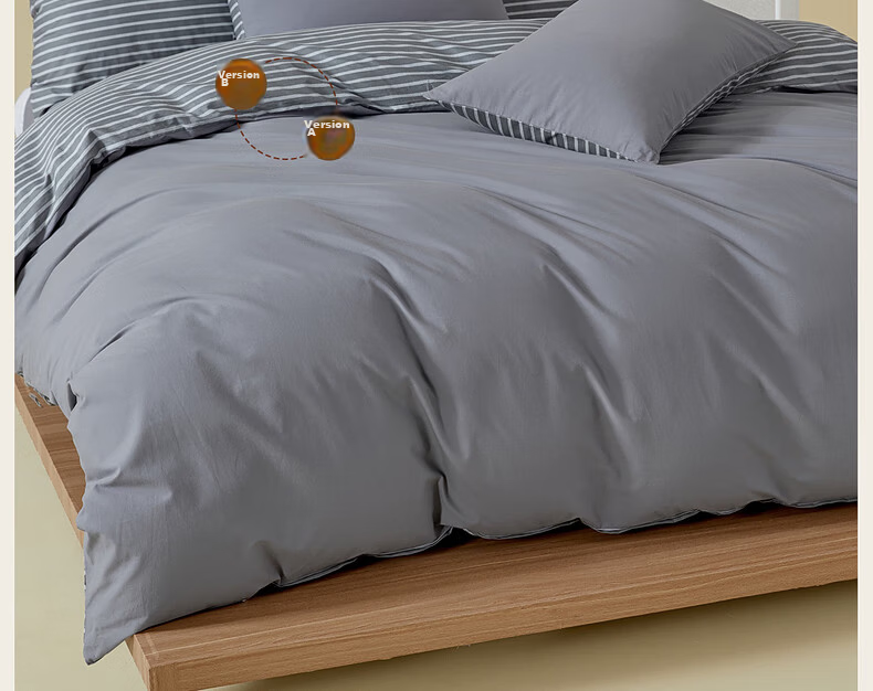Mercury Home Textiles 100% Cotton Breathable Washed Cotton A-Class Duvet Cover Single Bedding for Student Dormitory 150x210cm 13