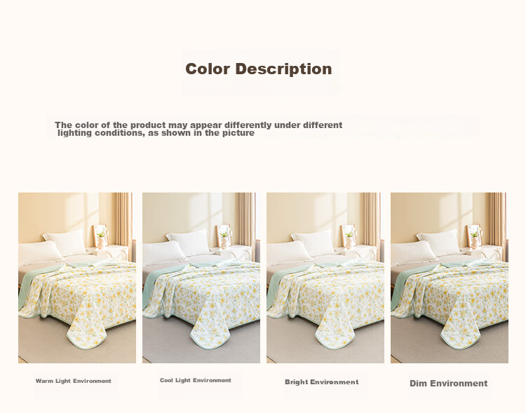 JD Jingzao Summer Cooling Quilt 100% Pure Cotton Double-Sided Machine Washable Cotton Air Conditioning Quilt Class A Fiber 2x2.3m Wood Fragrance Blossom 22