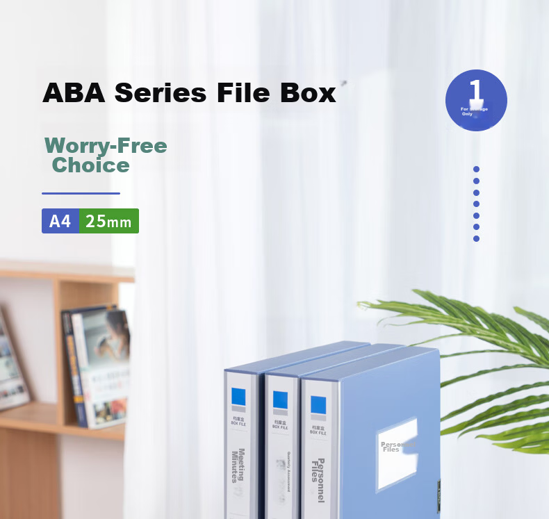 Deli 25mm A4 Thickened Plastic File Box Document Storage Box Financial Voucher File Organizer Exam Storage 5681 1
