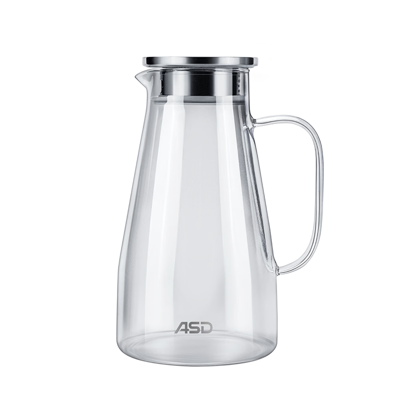 ASD Heat-Resistant Glass Teapot and Water Pitcher 1.8L Large Capacity Hot and Cold Water Kettle RWS18P34WG-G