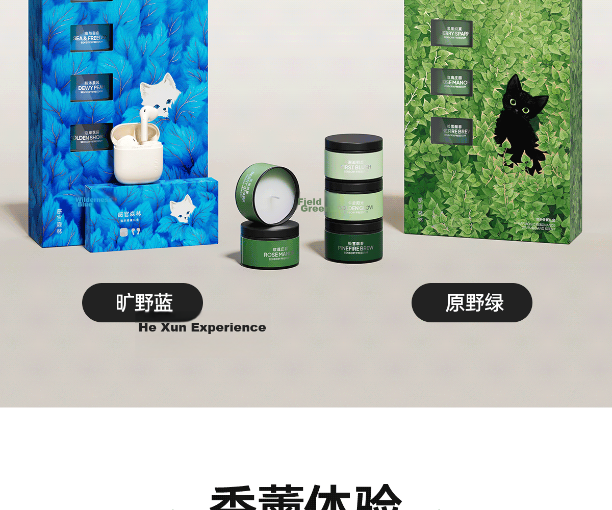Edifier Sensory Forest Music Aroma Gift Box True Wireless Bluetooth Semi-In-Ear Earphones Holiday Birthday Gift Box Wilderness Blue 5