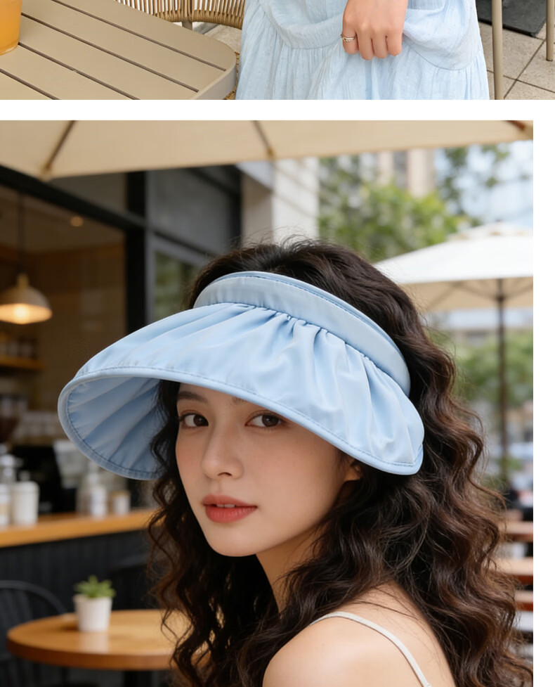 Langsha Sun Protection Hat Unisex Summer UV Protection Outdoor Wide Brim Hat for Hiking Cycling 13
