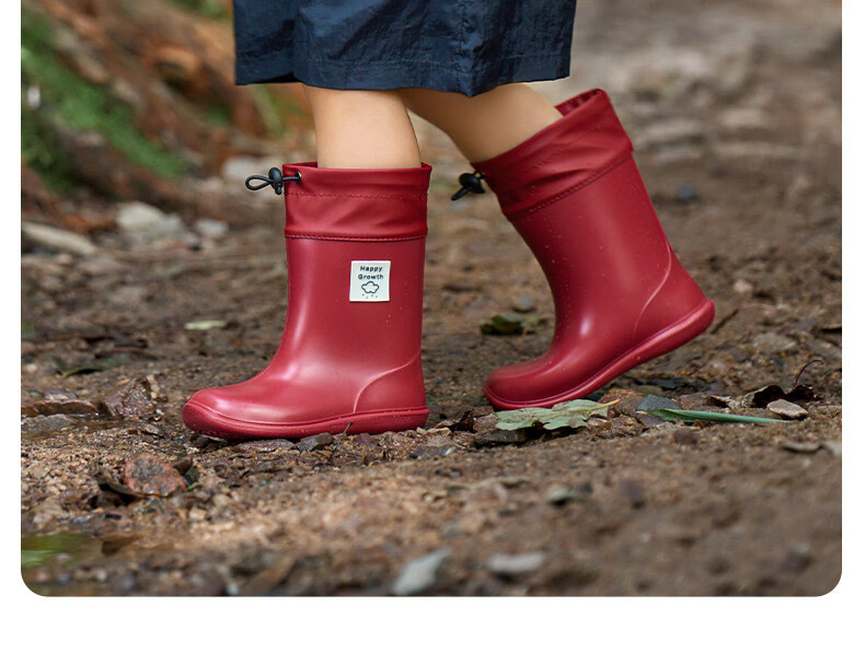 Nido Bear Kids Rain Boots Baby Non-Slip Waterproof Shoes Boys Girls School Shoes YX2518 Size 17 42