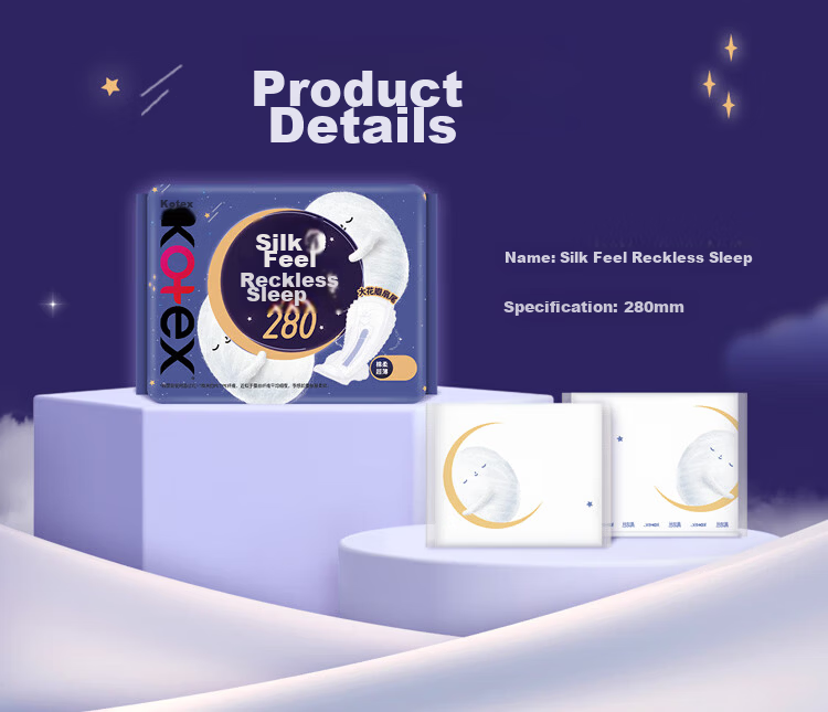 Kotex [Long Night Care] Freedom Sleep Sanitary Napkins, 280mm*32 Pieces + 420mm*16 Pieces Day And Night Combination, Self-Operated 6