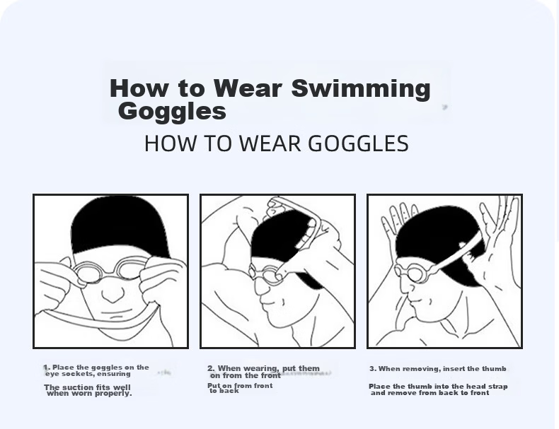 Jiehu Swim Goggles and Swim Cap Set for Men and Women, Prescription, HD Anti-Fog, Training, Stylish Adult Swimming Gear 12