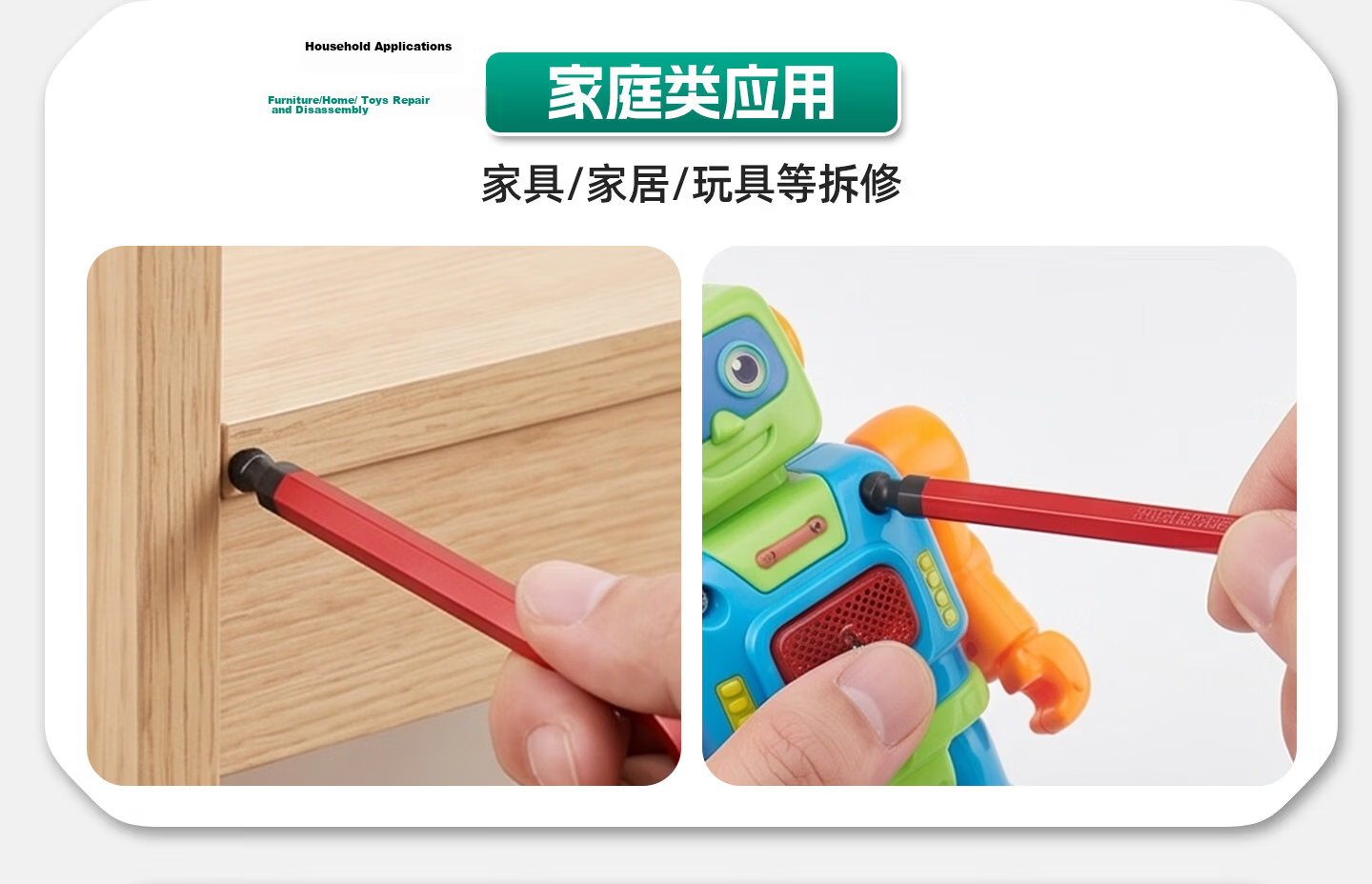 GREENER Hex Key Wrench Set Hex Screwdriver Tool Hex Key Allen Wrench Set 21