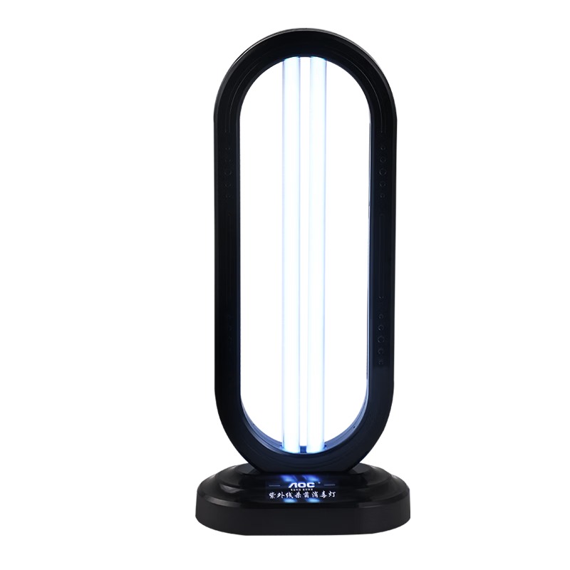 AOC UV Sterilization Lamp for Home Use, Pet Mite Removal, Odor Elimination, Deodorizing, Disinfection Lamp, UV Light with Timer, 60W Odorless