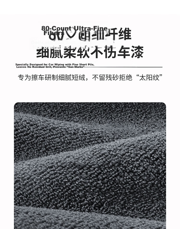 LYNN Fish Scale Cleaning Cloth for Glass, Lint-Free, Extra Large Car Wash Towel for Glass Cleaning, 40*40cm, 5 Pieces 6