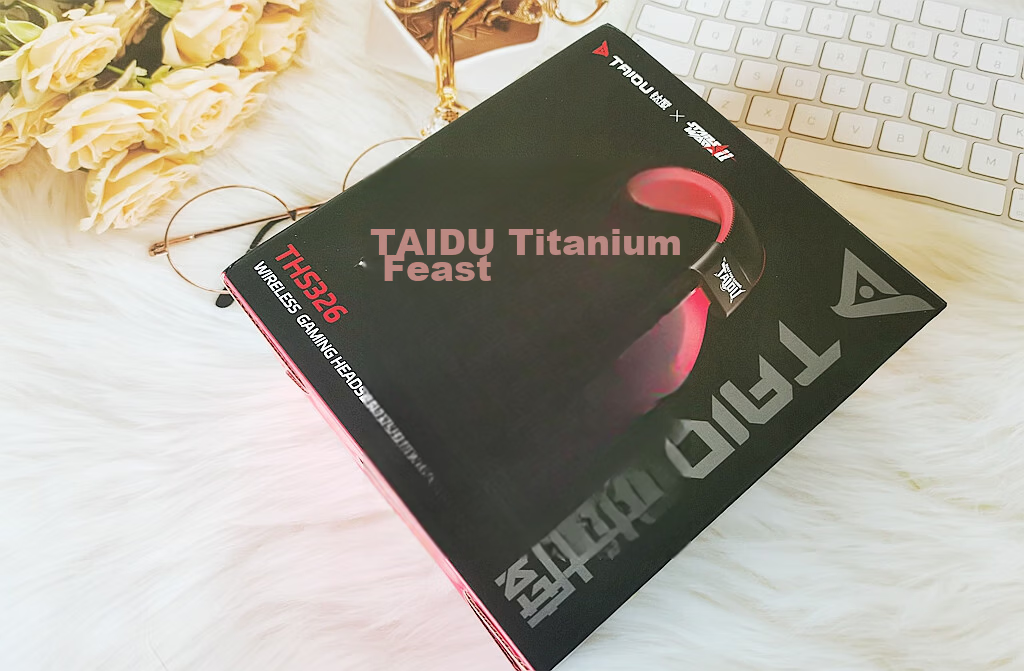 Taidu THS326 Quad-Mode Gaming Headset Bluetooth Wireless Over-Ear 7.1 Surround Sound Wired Esports Delta Operation Valorant FPS Positional Audio Lightning Yellow 31