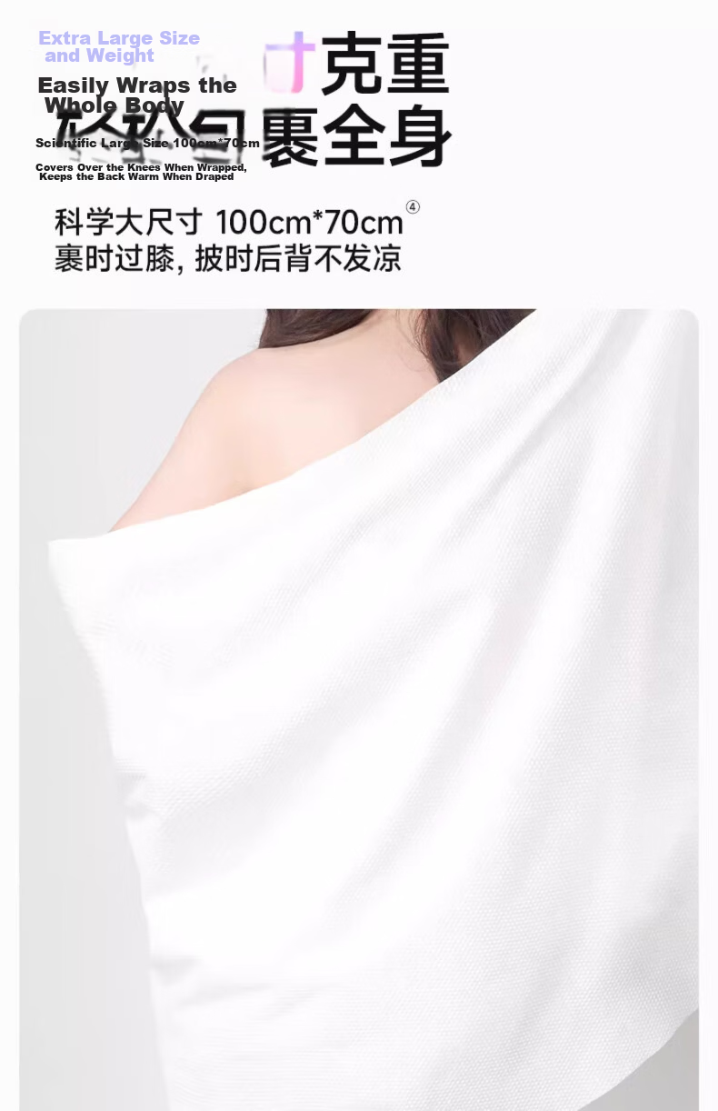 Deyou [Dilraba Same Style] Disposable Bath Towel Portable Travel Pack Large Thickened Individually Packaged 2 Pieces 8