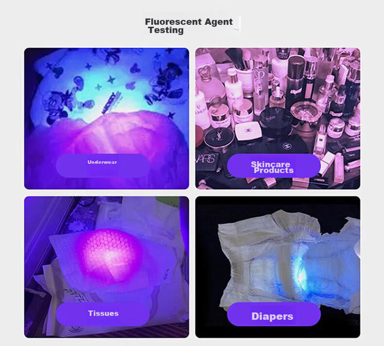 AIC UV Blacklight Ultraviolet Flashlight Fluorescent Agent Detector Money Verification Anti-Counterfeit Jade Identification 5