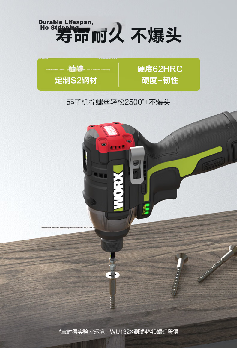 Worx Impact Screwdriver Cordless Drill Electric Tool Accessory Kit WA1689 4