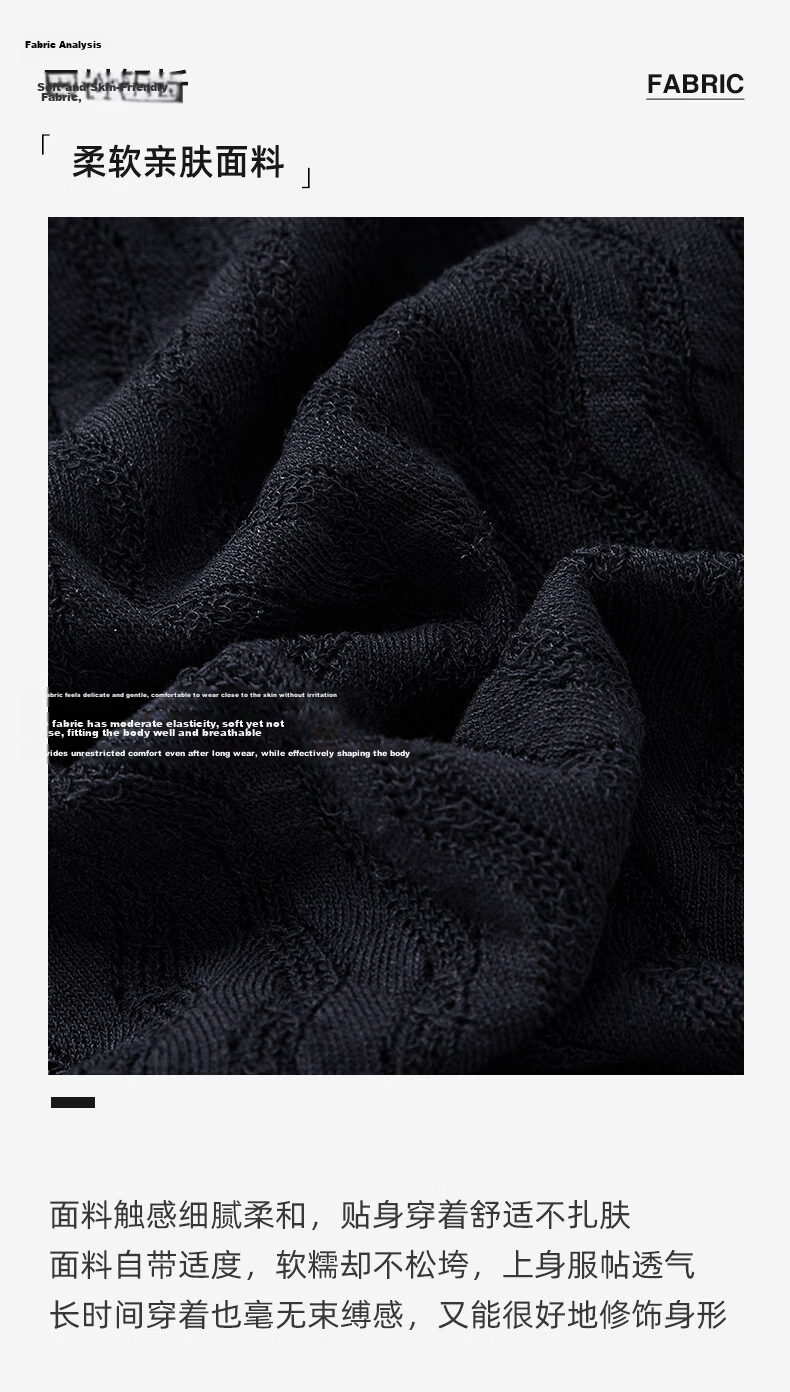 Yanyu Black Slim Fit Knit Top Women 2026 Summer High-End Vintage Style Short Sleeve Half-Open Collar Shirt Black S 4