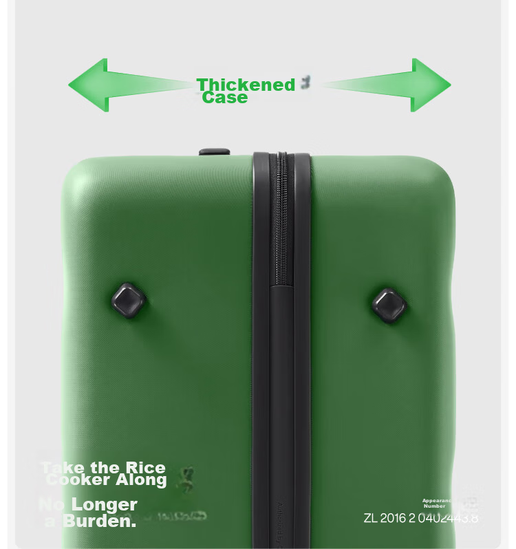 Bromen Bags Large Capacity Suitcase Trolley Case Travel Luggage Password Lock Suitcase for Business And Students, Check-In Luggage, 28 Inch Gree 7