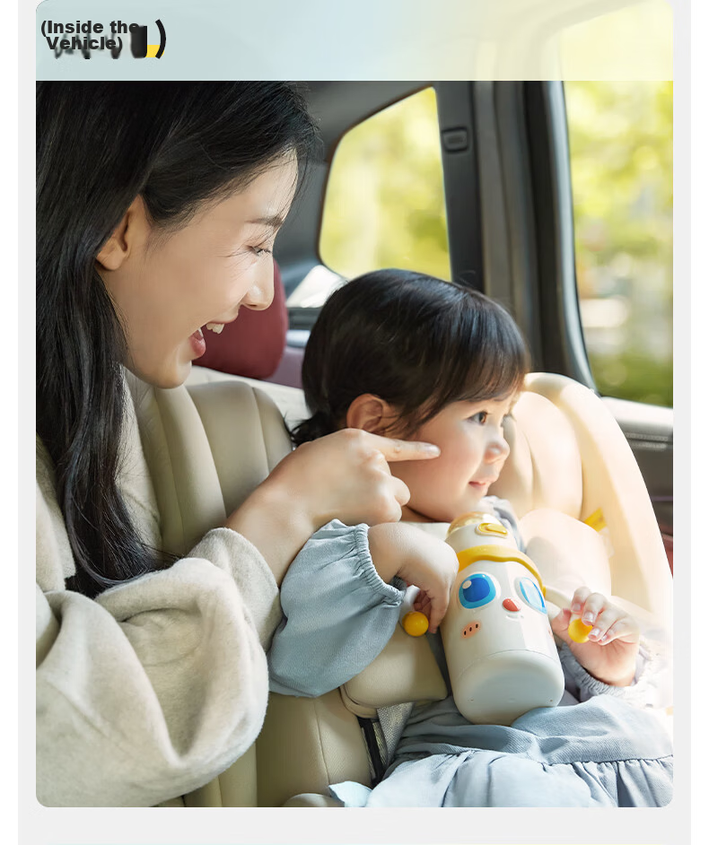 Huang Chong Infant Thermos Cup 330ml Baby Water Bottle with Soft Spout and Straw Anti-Choking Training Cup for 6+ Months 14
