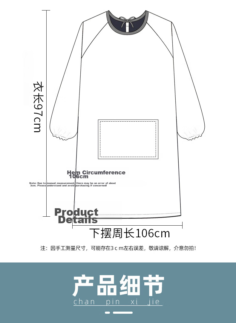 Fu Aijia Thickened Wear-Resistant Gradient PVC Dishwashing Gloves Kitchen Cleaning Gloves Durable L Size 3 Pairs Pack 4