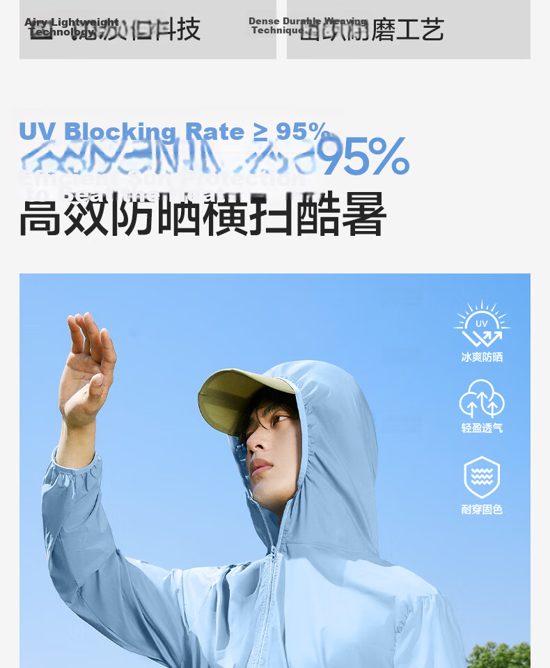 GENIOLAMODE Semir Group Men's Summer Lightweight Quick-Dry Breathable Sun Protection Jacket Outdoor Fishing Skin Jacket 4