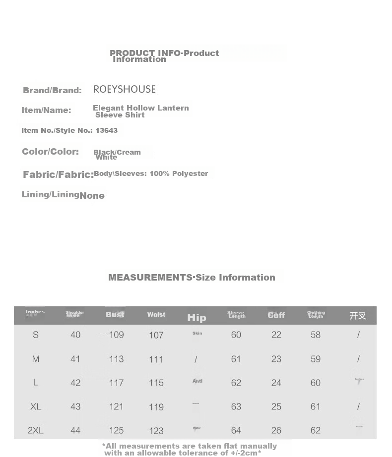 ROEYSHOUSE Elegant Satin Spliced Chiffon Shirt for Women Spring Light Luxury Hollow Out Top 13643 Black S 3