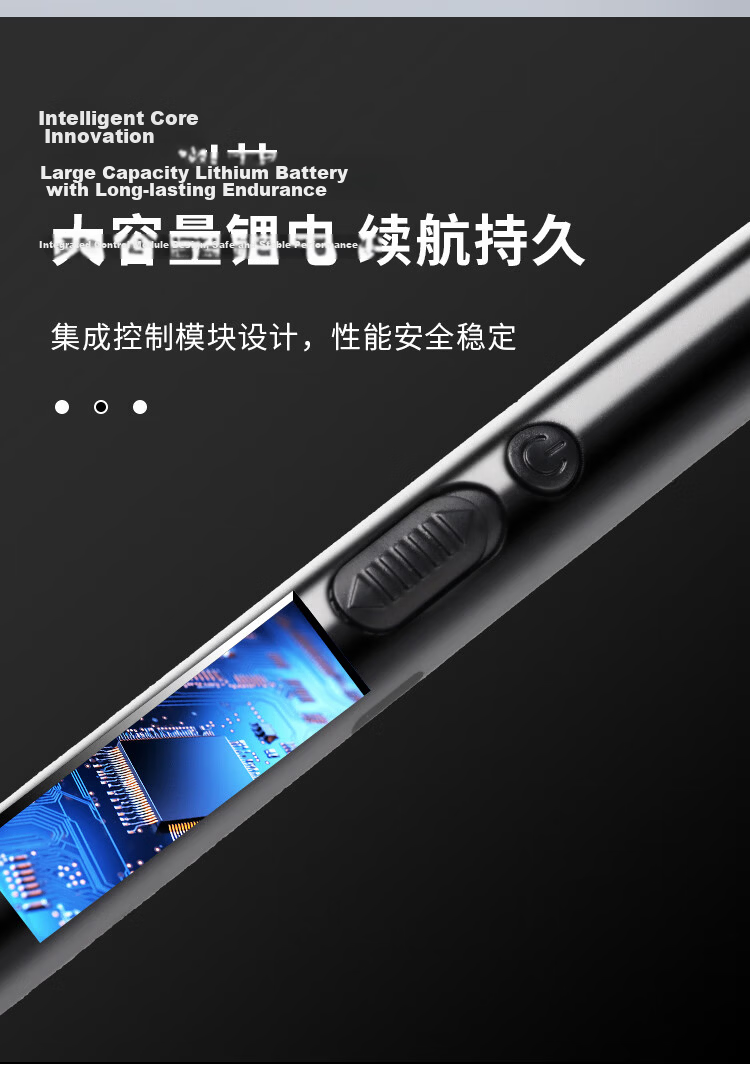 Extreme Space Rechargeable Continuous Pulse Igniter for Gas Stove Black Electronic Lighter Gun 4