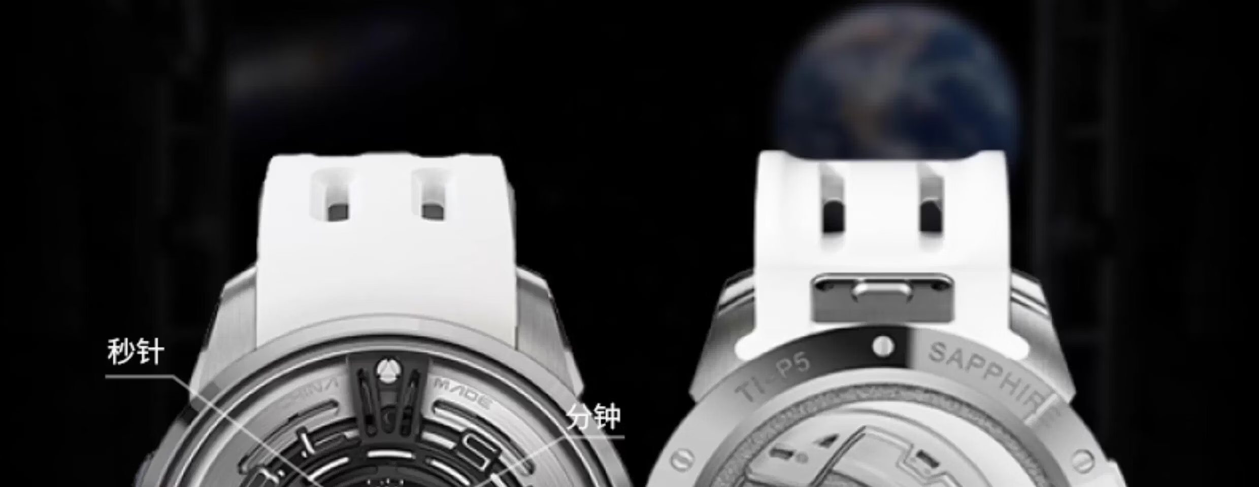 BEHRENS Limited Edition Mechanical Watch Starship II China Rocket Watch Unisex 5