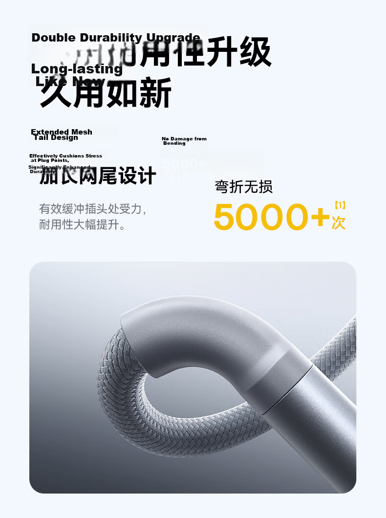 Baseus 3-in-1 Braided Charging Cable Type-C Apple Android 3.5A Fast Charge Multi-Device Cable for iPhone 17/16/15 Xiaomi Huawei Honor 1.2m Gray 9