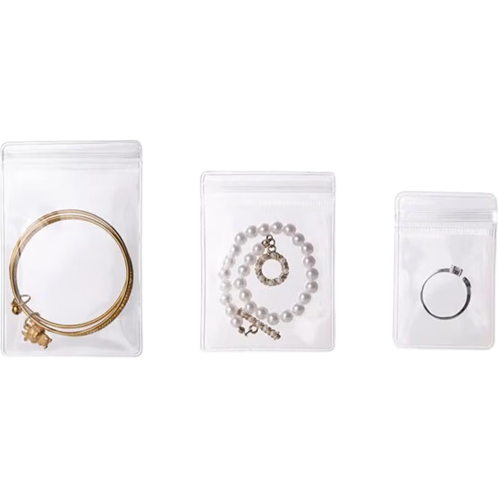 40,000 KM Anti-Oxidation Jewelry Box Earrings Studs Necklace Storage Transparent Jewelry Pouch