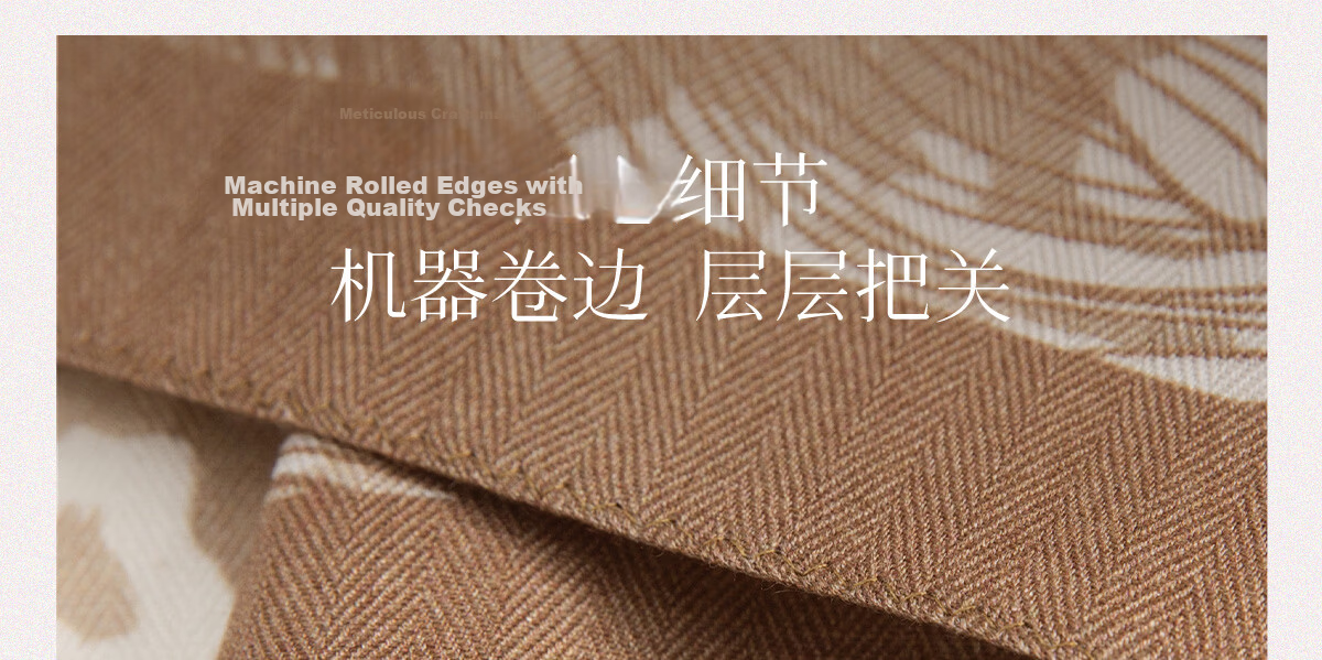 Wanshili Double-Sided Printed Silk Wool Scarf 2025 New Style Birthday New Year Gift for Mom Shawl Outerwear - Suo Qingqiu 53