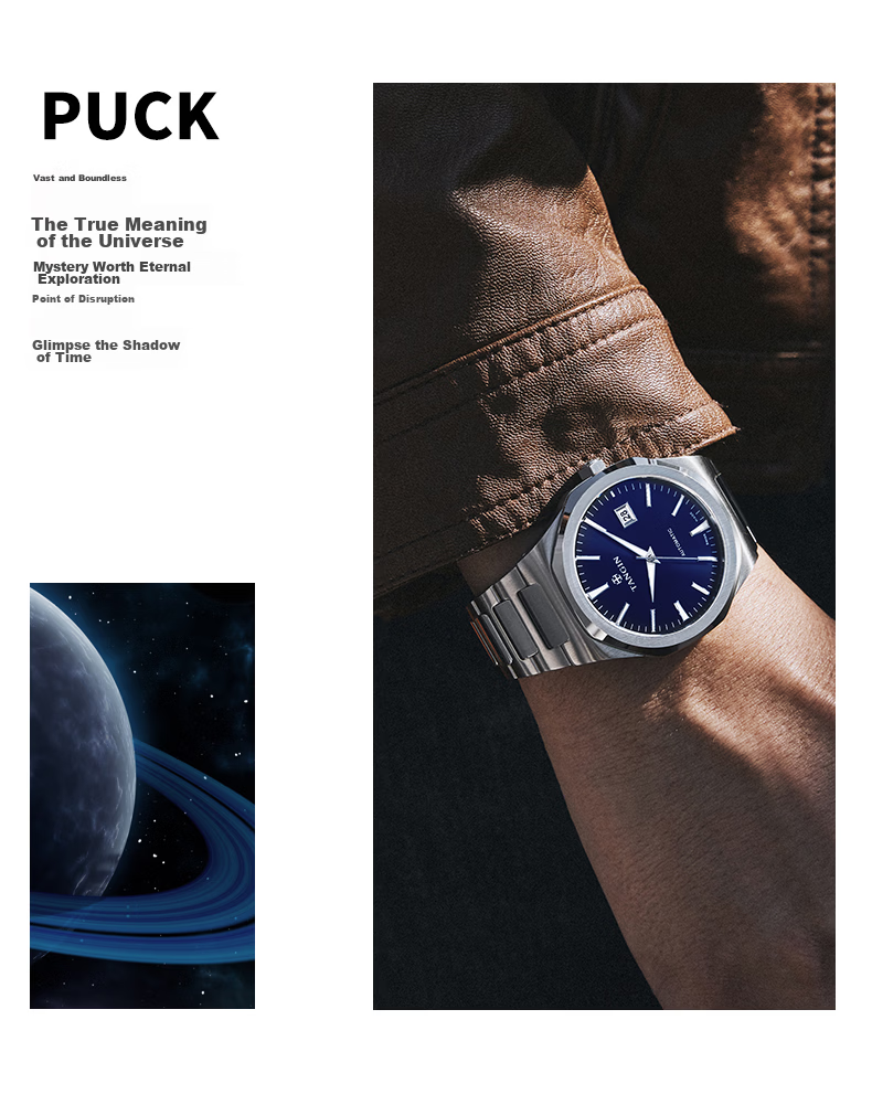 TANGIN Swiss Imported Men's Mechanical Watch Waterproof Luxury Men's Watch Birthday Gift for Men 10